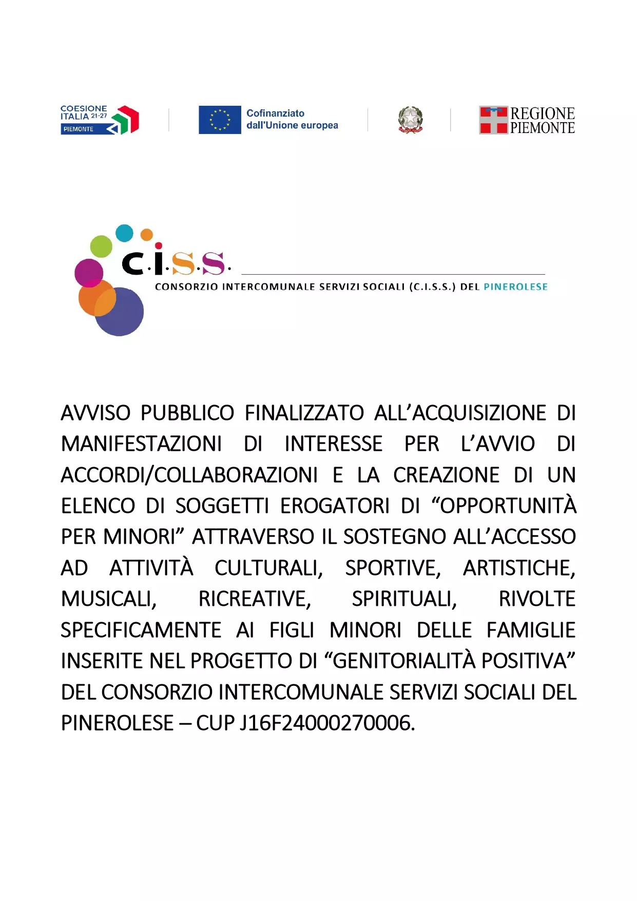 OPPORTUNITA' - Genitorialità Positiva